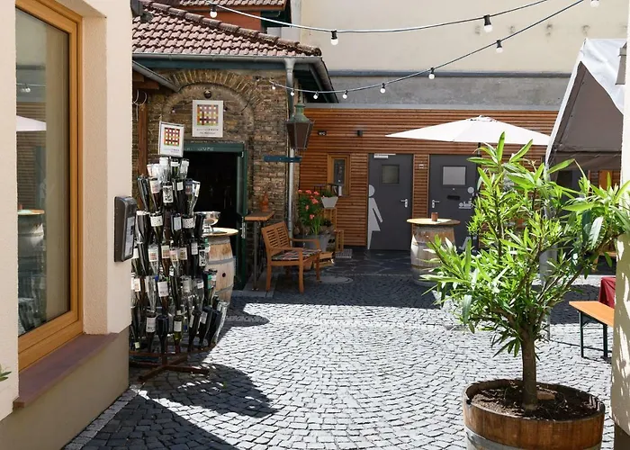 21 / Zentral / Terrasse / Seilbahn Blick Рюдесхайм-на-Рейне